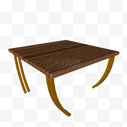 弯腿餐桌桌子