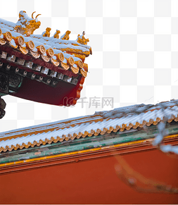 北京故宫旅游素材图片_故宫的雪景
