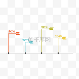 时间轴图片_彩色线条时间轴