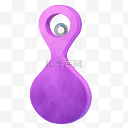 紫色圆珠雕塑