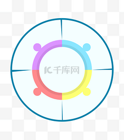 彩色环形PPT图标