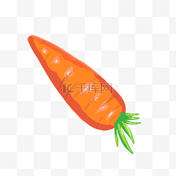 蔬菜水果卡通手绘图片_手绘胡萝卜
