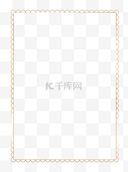 双十二海报中国风图片_金色简约海报边框鎏金