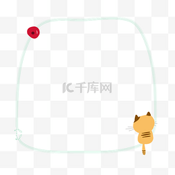 小猫边框图片_可爱小猫边框
