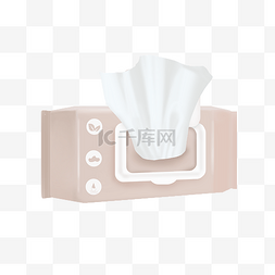 厨房纸巾图片_写实湿巾纸巾