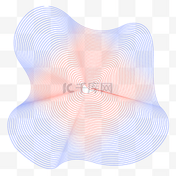 不规则渐变网状线条