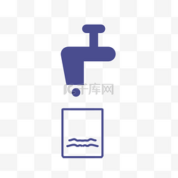 蓝色杯具图片_水龙头饮用水水滴