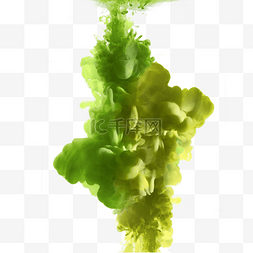 绿烟雾图片_绿色抽象漂浮烟雾