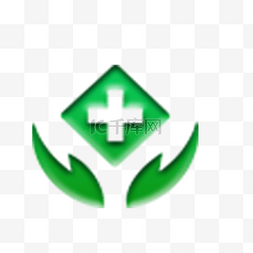 医疗救护图标图片_绿色医院标志免抠图