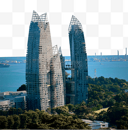 标志性建筑图片_新加坡提油建筑海峡港口处