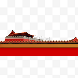 故宫紫禁城红色城墙