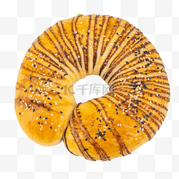 面包圈海报设计图片_芝麻面包圈