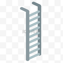 砖头梯子图片_灰色创意梯子元素