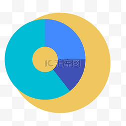 icon通用图片_卡通蓝色的光碟图标