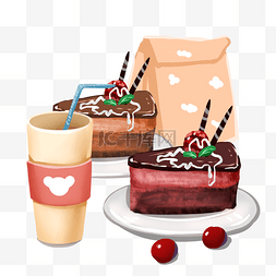 甜品草莓图片_下午茶糕点组合
