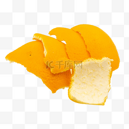 橘子皮png图片_水果垃圾橘子皮