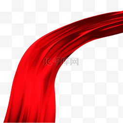 红色年货盛宴图片_红色丝绸