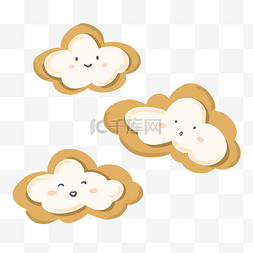 白色饼干图片_美食饼干小白云卡通