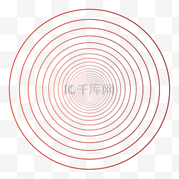 红色圈图片_红色渐变放射线圈