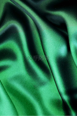 绿色布料图片_绿色质感丝绸
