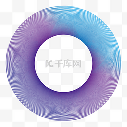 网状渐变科技圆环矢量装饰元素