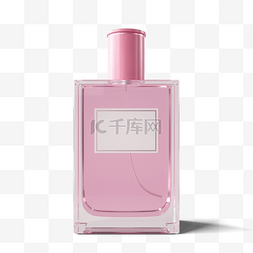 美妆质感图片_粉色香水瓶