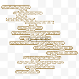 日本传统云纹底纹