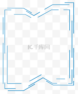 未来科技感边框直线条