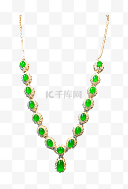 绿色珠宝项链