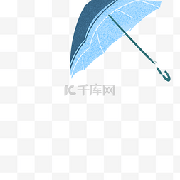 蓝色的伞图片_蓝色的雨伞免抠图