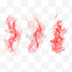 牌坊水墨画图片_飘渺的红色水墨烟雾效应