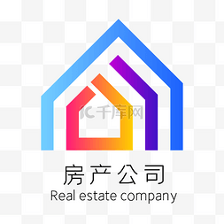 简易logo设计图片_彩色房地产LOGO