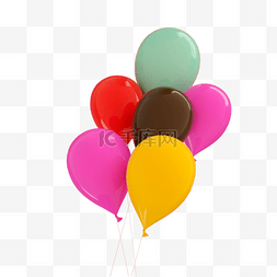 节日促销彩色气球