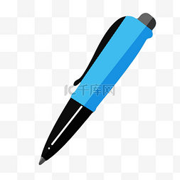 圆珠笔蓝色图片_办公的文具圆珠笔