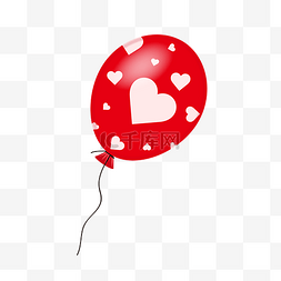 爱心红色气球