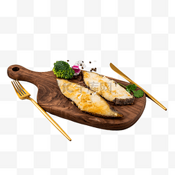 海鲈银鳕鱼图片_西餐煎鳕鱼