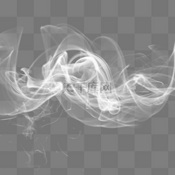 烟雾创意素材图片_创意感手绘烟雾飘散元素