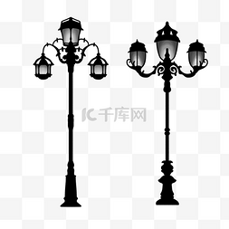 欧式路灯图片_田园风植物路灯street lamp