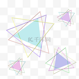 线条三角形