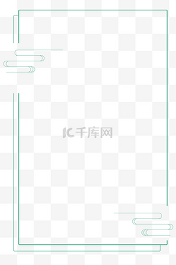古风简约边框纹理