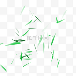 竹叶漂浮图片_绿色竹叶漂浮竹叶飞舞装饰