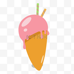 草莓口味冰淇淋