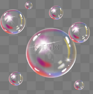 企业vip免费下载免抠元素彩色七彩泡泡水泡边框个人vip和企业vip免费