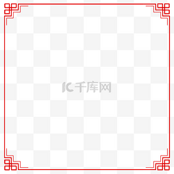 创意红色中国风图片_红色中国风创意边框