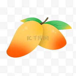水果黄色芒果小清新
