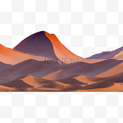 沙漠中行走的骆驼图片_褐色沙漠场景
