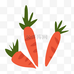三根胡萝卜