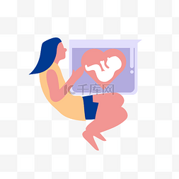 妇产科海报图片_女性不孕试管婴儿