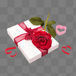 白色礼盒玫瑰