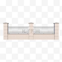 公园石墙围墙护栏